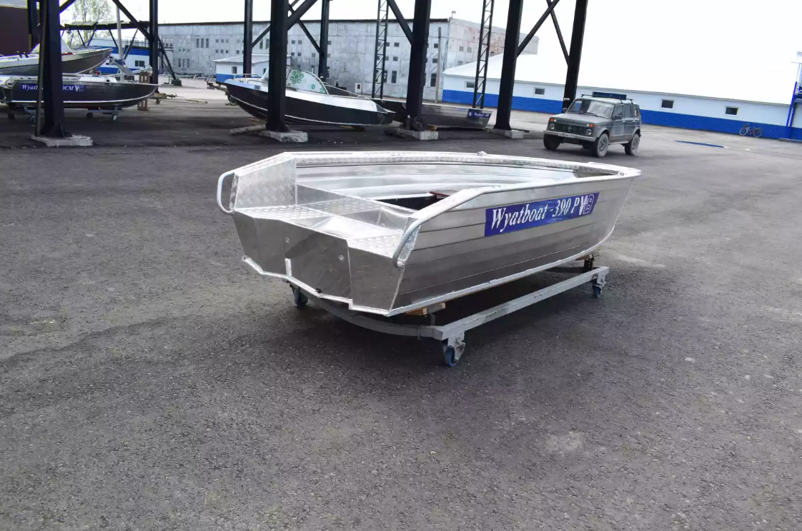 Алюминиевая лодка Wyatboat-390Р Увеличенный борт в Златоусте