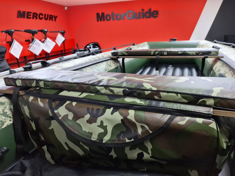 КОМПЛЕКТ МЯГКИХ НАКЛАДОК С СУМКОЙ ДЛЯ ЛОДОК 105Х20 КАМУФЛЯЖ в Златоусте