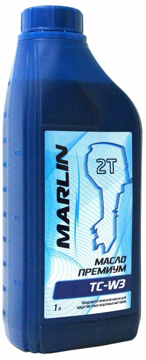 МАСЛО ПОЛУСИНТЕТИЧЕСКОЕ MARLIN ПРЕМИУМ 2Т, TC-W3, 1 ЛИТР в Златоусте