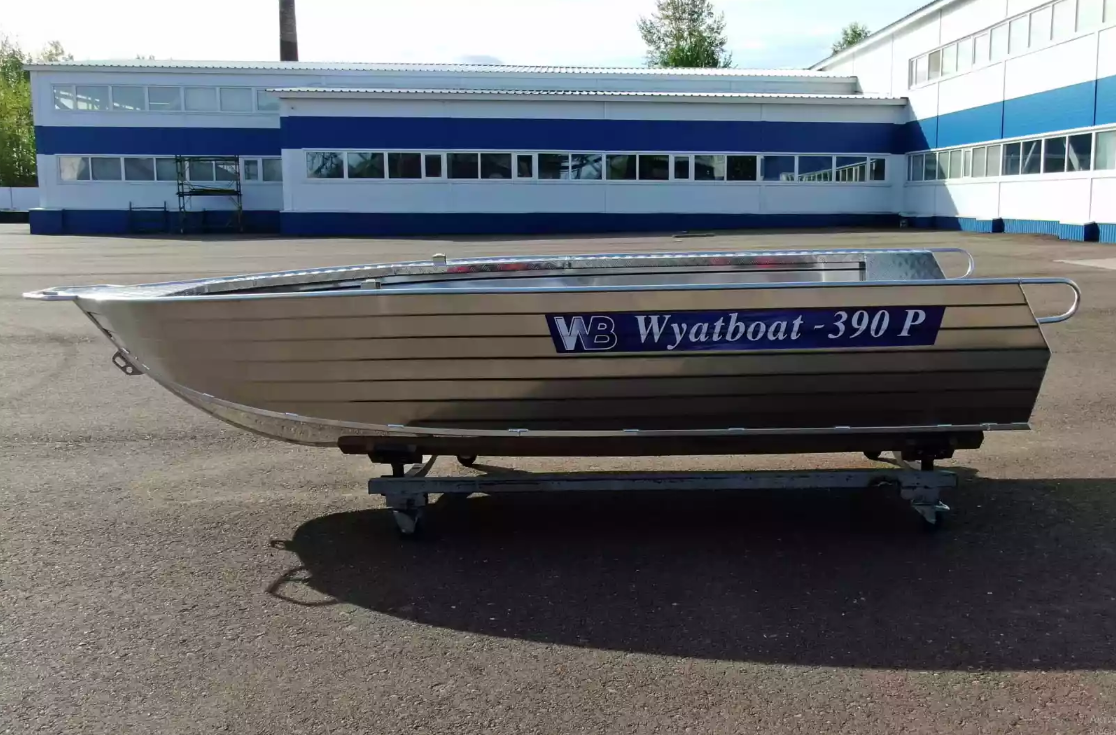 Алюминиевая лодка Wyatboat-390РМ увеличенный борт в Златоусте