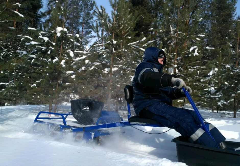 Мотобуксировщик толкач Альбатрос-XL8 с модулем. Без фары, склизы в Златоусте