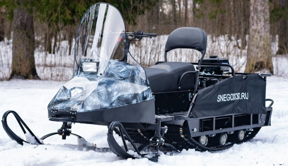 Миниснегоход Бурлак Егерь Экспедитор 15 л.с. , реверс, тормоз, капот белый в Златоусте