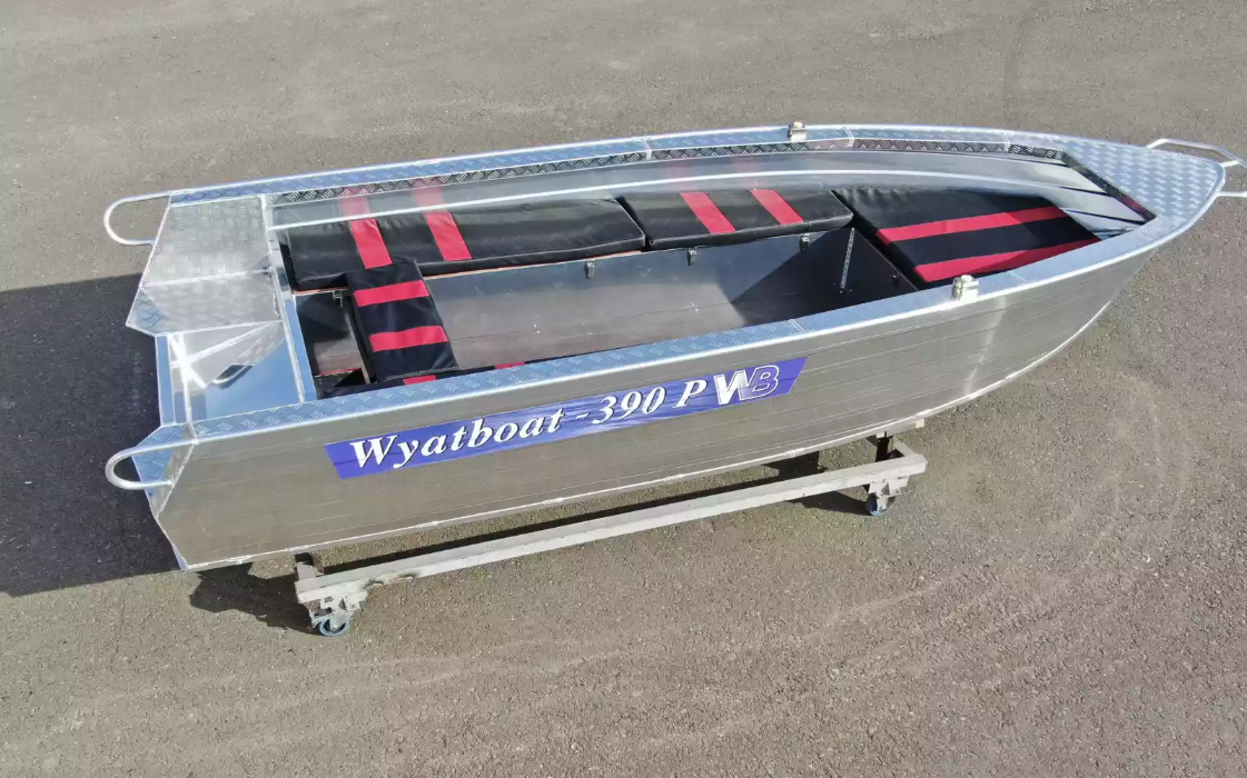 Алюминиевая лодка Wyatboat-390РМ увеличенный борт в Златоусте