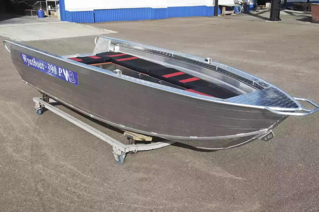 Алюминиевая лодка Wyatboat-390РМ увеличенный борт в Златоусте