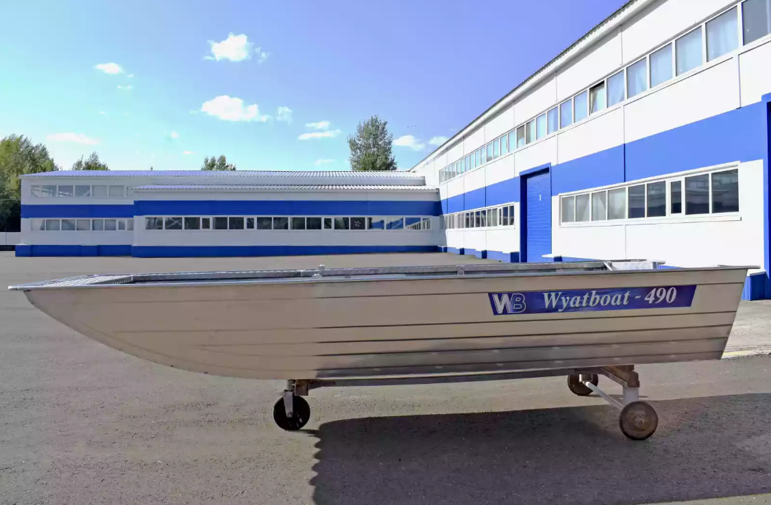 Алюминиевая лодка Wyatboat-490 Jonboat в Златоусте