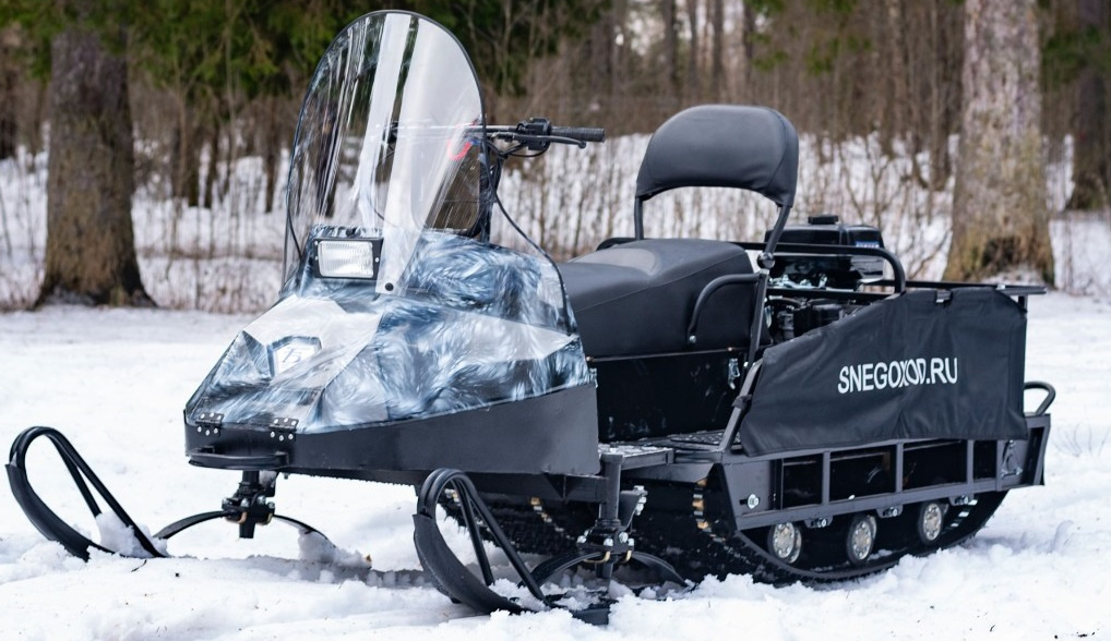 Миниснегоход Бурлак Егерь Экспедитор 15 л.с. , реверс, тормоз, капот белый в Златоусте
