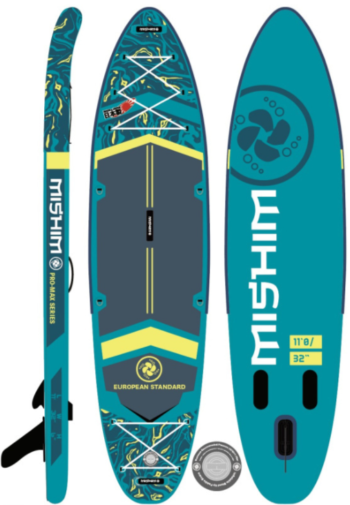 SUP (САП) Доска MISHIMO PRO-MAX Light Teal 11’ (335см) в Златоусте