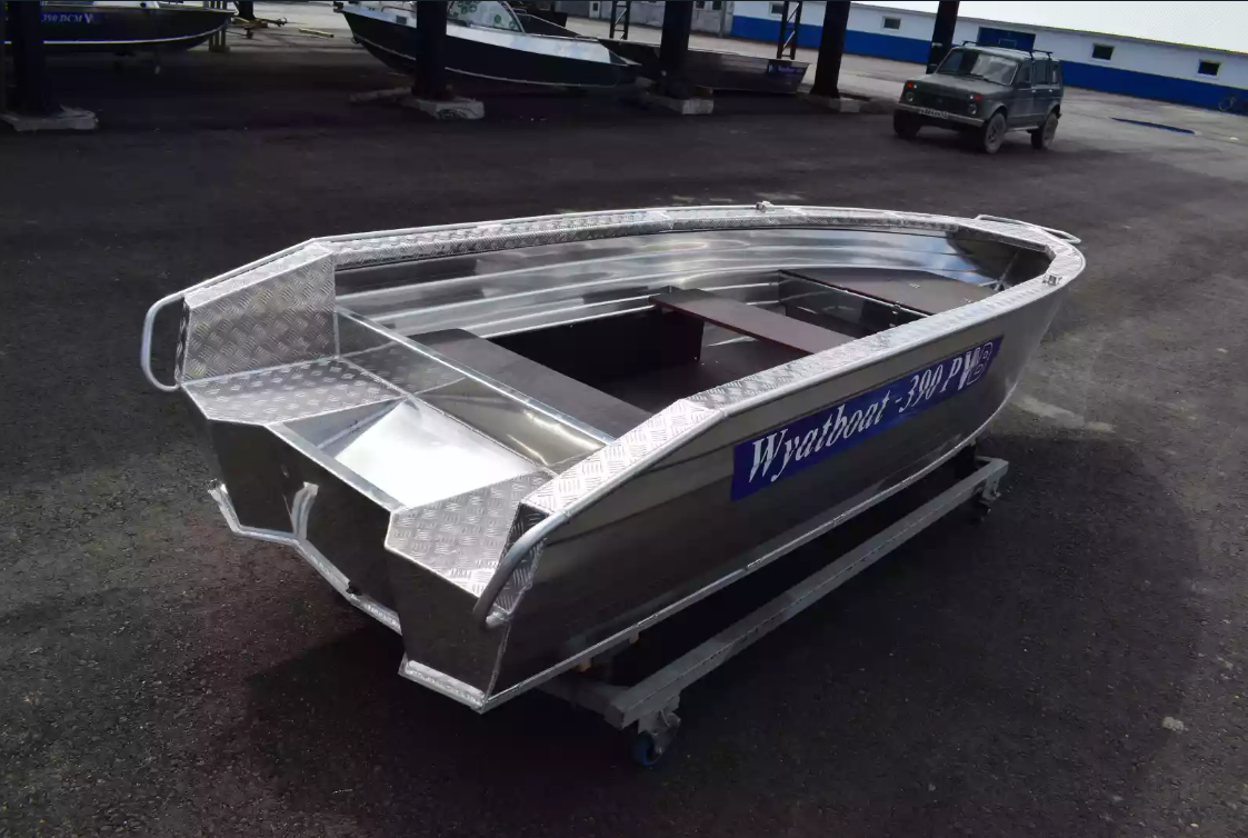 Алюминиевая лодка Wyatboat-390Р Увеличенный борт в Златоусте