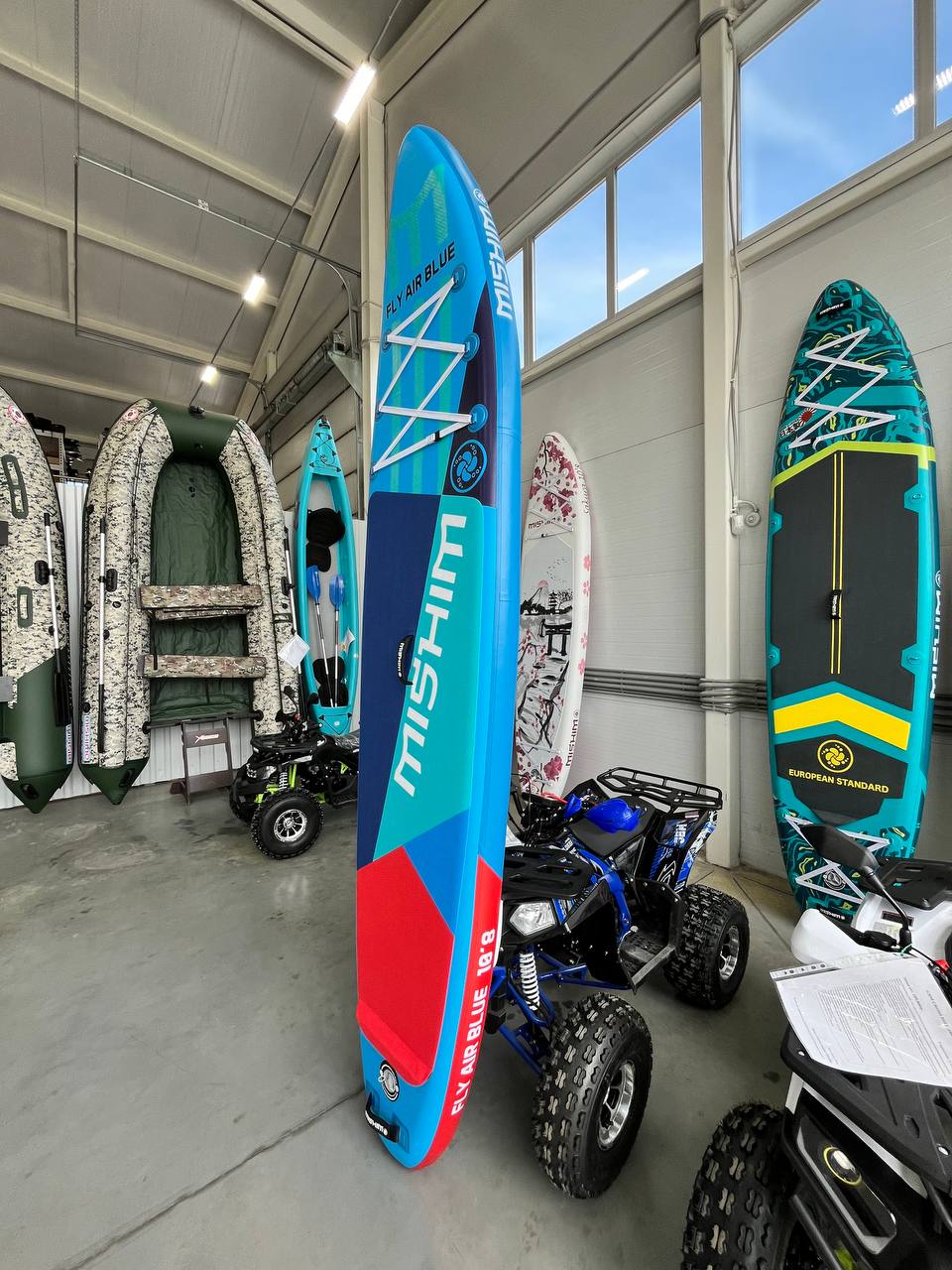 SUP (САП) Доска MISHIMO FLY AIR BLUE 10,8’ (330см) в Златоусте