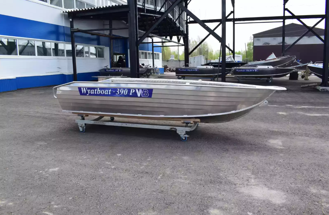 Алюминиевая лодка Wyatboat-390Р Увеличенный борт в Златоусте