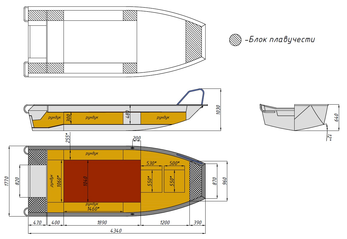 Алюминиевая лодка  Wyatboat-430 Master Fish в Златоусте