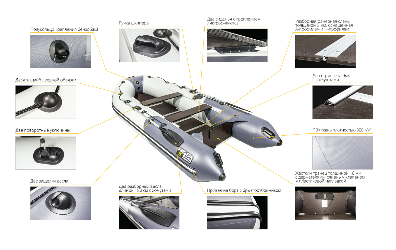Лодка Ривьера Компакт 3600 СК в Златоусте