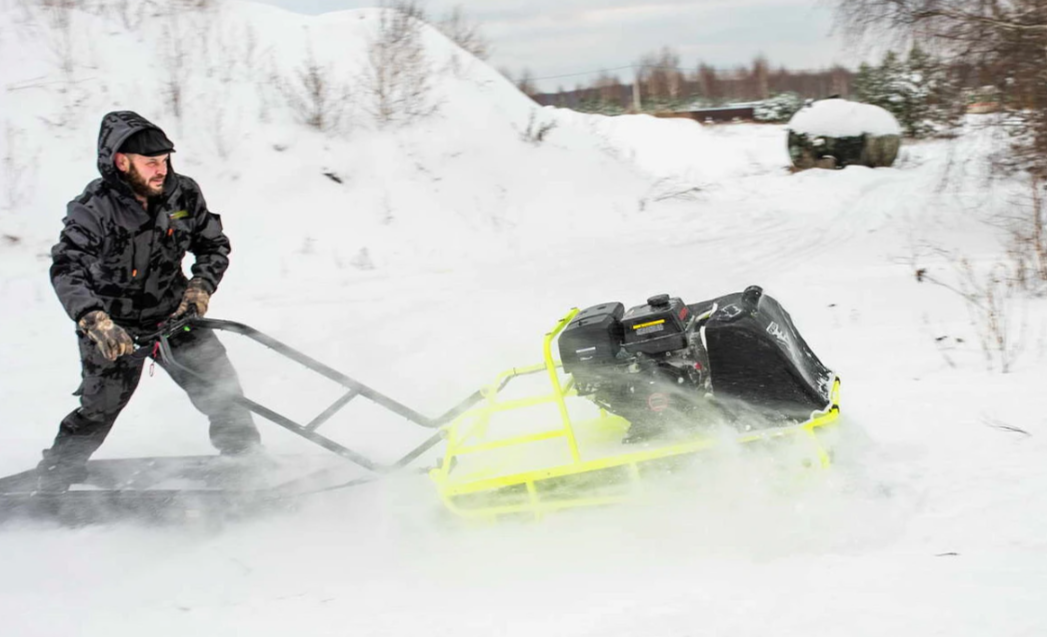 Мотобуксировщик Бурлак ХОЗЯИН-1 (капот ткань) в Златоусте