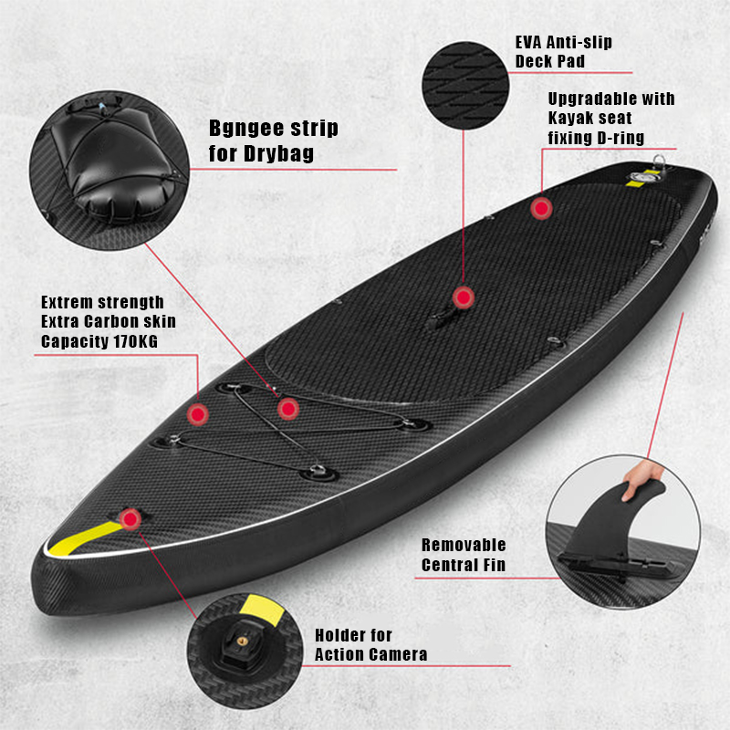 SUP (САП) ДОСКА MISHIMO CARBON DARKSIDE 11’ (335СМ) в Златоусте