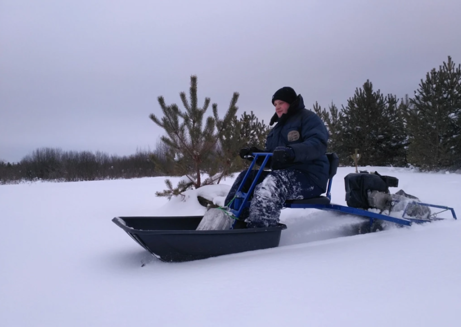 Мотобуксировщик толкач Альбатрос-XL8 с модулем. Без фары, склизы в Златоусте