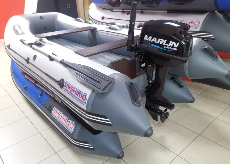 КОМПЛЕКТ ЛОДКА MISHIMO LITE 350 + МОТОР 9,8 Л.С. в Златоусте