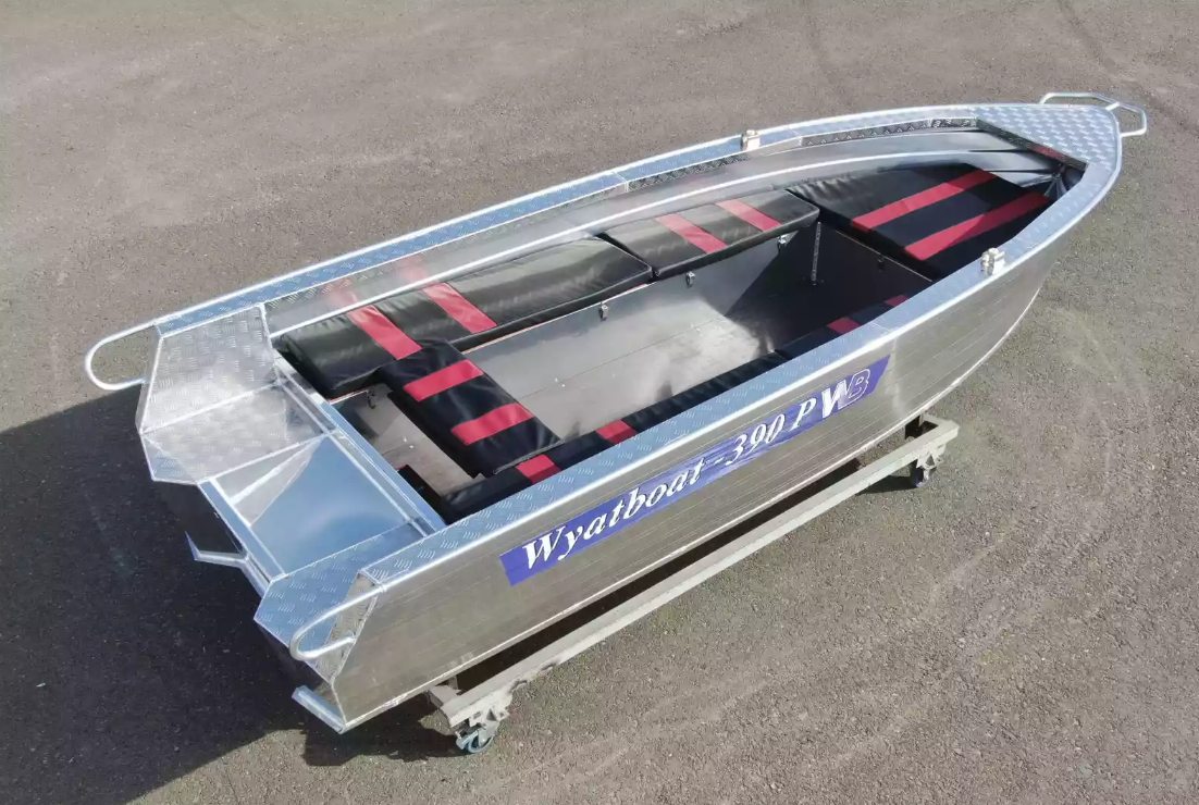 Алюминиевая лодка Wyatboat-390РМ увеличенный борт в Златоусте