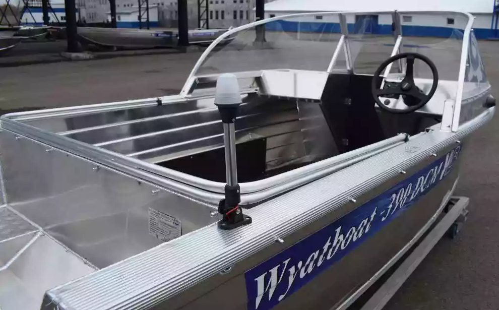 Алюминиевая лодка Wyatboat-390 DCM Увеличенный борт в Златоусте