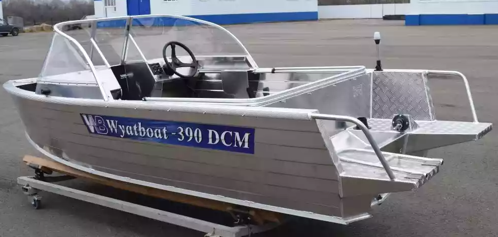 Алюминиевая лодка Wyatboat-390 DCM Увеличенный борт в Златоусте