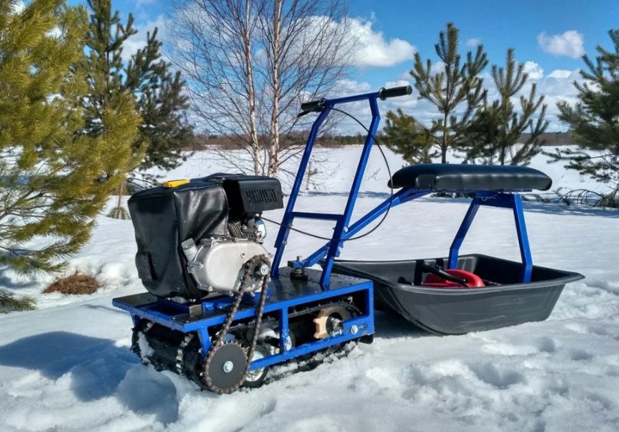 Мини-мотобуксировщик Альбатрос-М с фарой в Златоусте