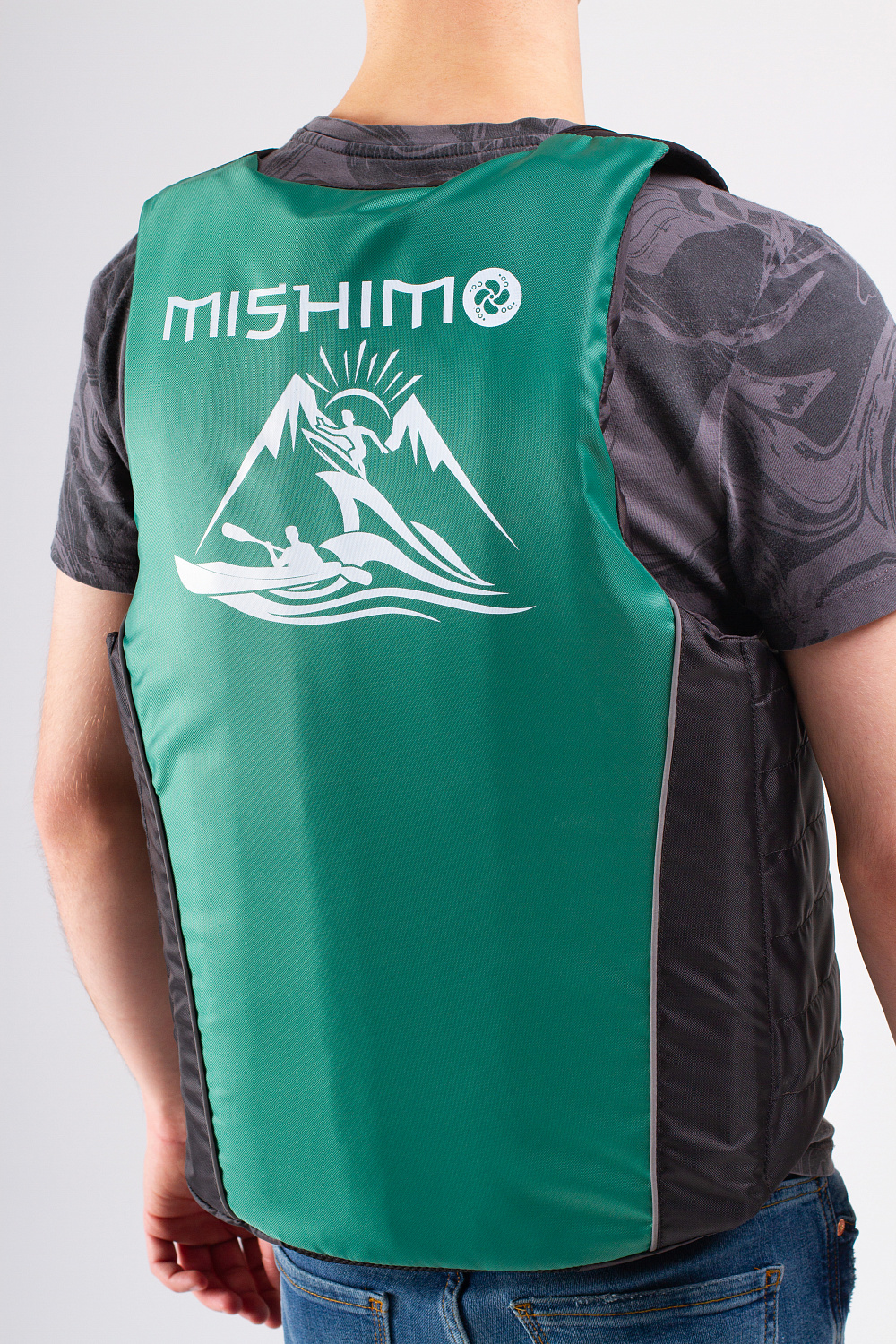 Жилет спасательный MISHIMO PRO Премиум качества Черно-зеленый в Златоусте