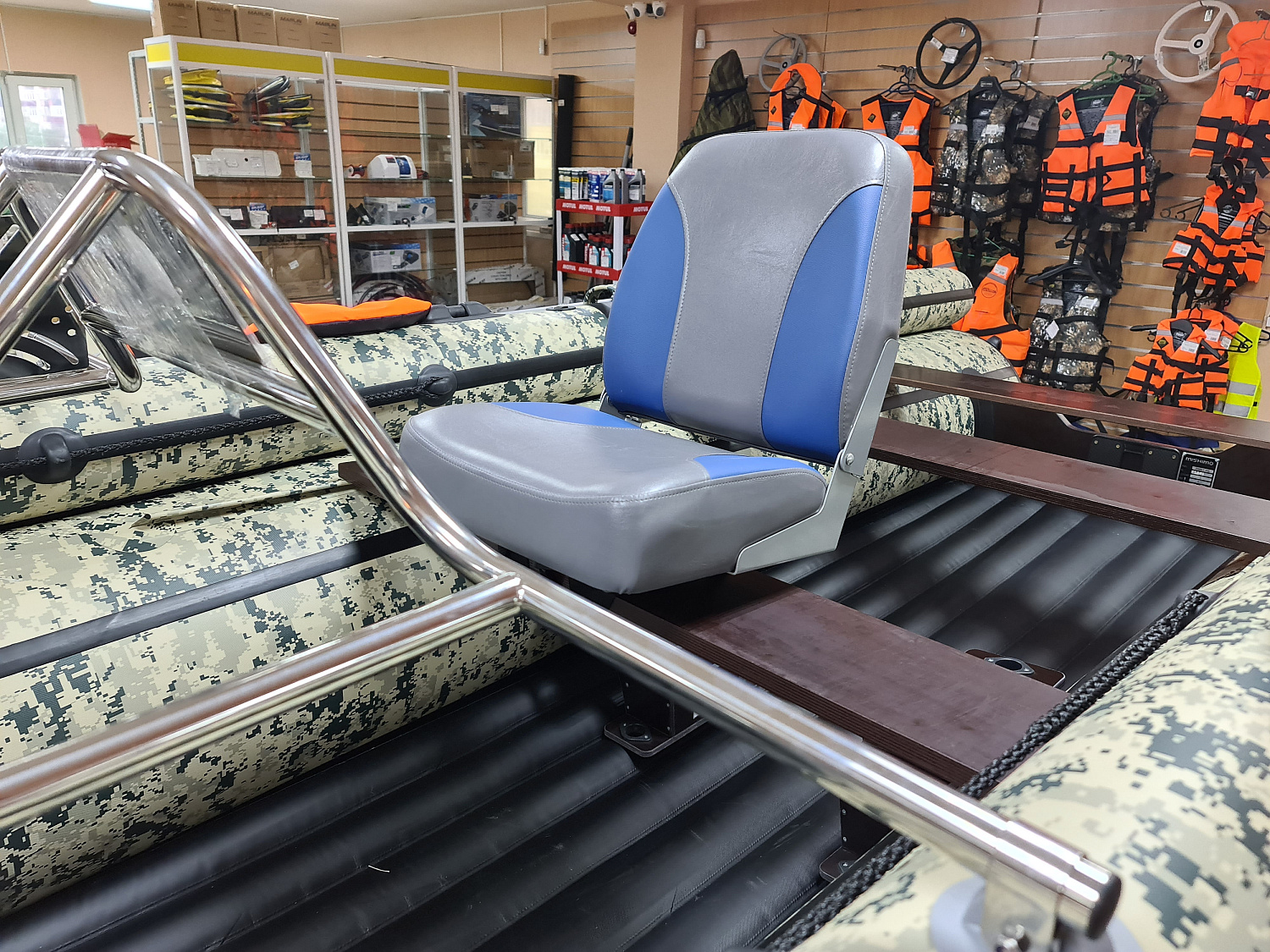 КРЕСЛО МЯГКОЕ РАСКЛАДНОЕ С ПОВОРОТНЫМ МЕХАНИЗМОМ ДЛЯ ЛОДОК в Златоусте