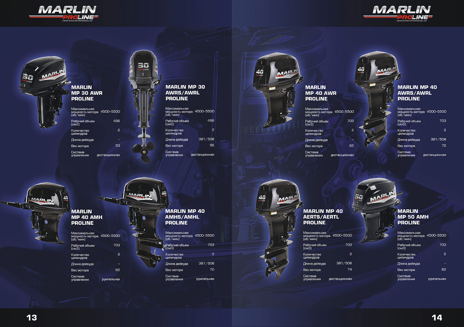 Лодочный мотор MARLIN MP PROLINE 9.9(15) AMH в Златоусте